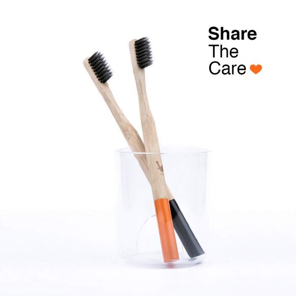 Bamboo Toothbrush with Soft Charcoal Infused Bristles, Set of 4 - Picture 8 of 8